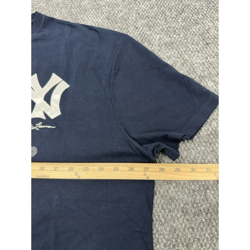 Polo Ralph Lauren x New York NY Yankees Men's XXL Cotton T-Shirt Navy Blue MLB